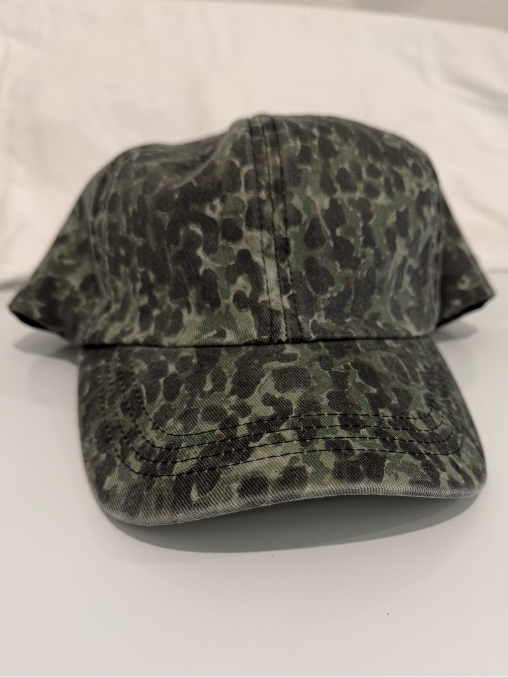 Anthropologie Green Camo Baseball Cap